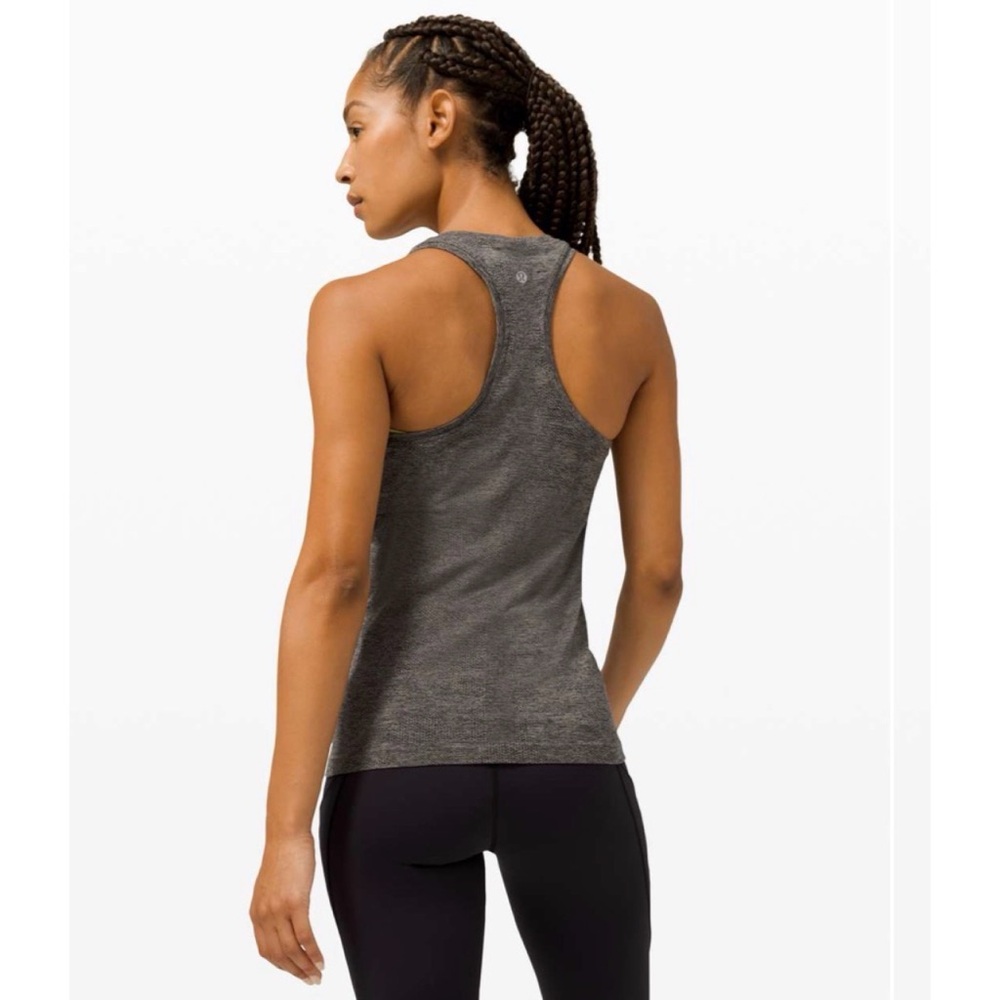 Lululemon Swiftly Tech Racerback 2.0 Variegated Mesh Camo Black / Grey Sage 8 - Picture 2 of 8